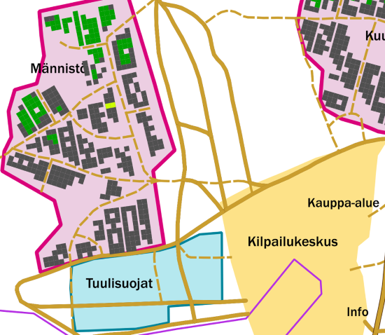Telttapaikat kartalla
